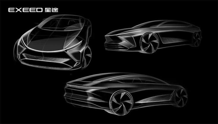 Первый эскиз дизайна электромобиля бренда Xingtu высокого класса будет представлен в апреле.
