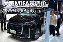 售79.38万元起 大通大家MIFA氢调价