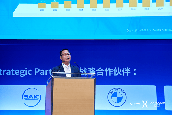 2023世界新能源汽車大會 | 欣旺達董事長王威：創(chuàng)新引領，驅動新能源行業(yè)可持續(xù)發(fā)展