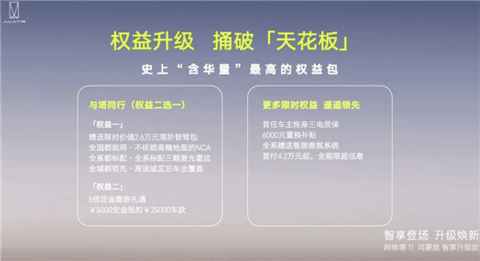 阿维塔11鸿蒙版智享升级款上市 售30万元起