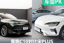 挑戰(zhàn)冠軍 零跑C10靜態(tài)對比比亞迪宋PLUS