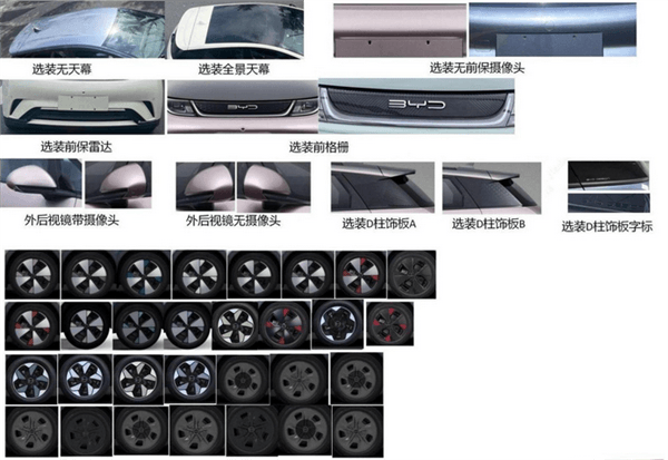 新增隱私玻璃、車(chē)身飾條：新款比亞迪海豚申報(bào)圖曝光：2月上市