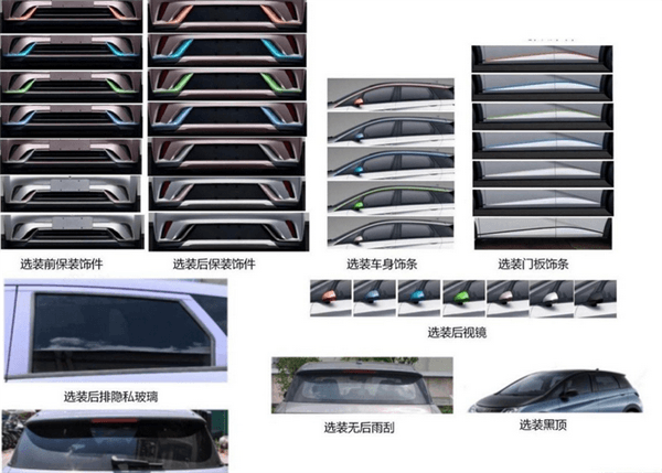 新增隱私玻璃、車(chē)身飾條：新款比亞迪海豚申報(bào)圖曝光：2月上市