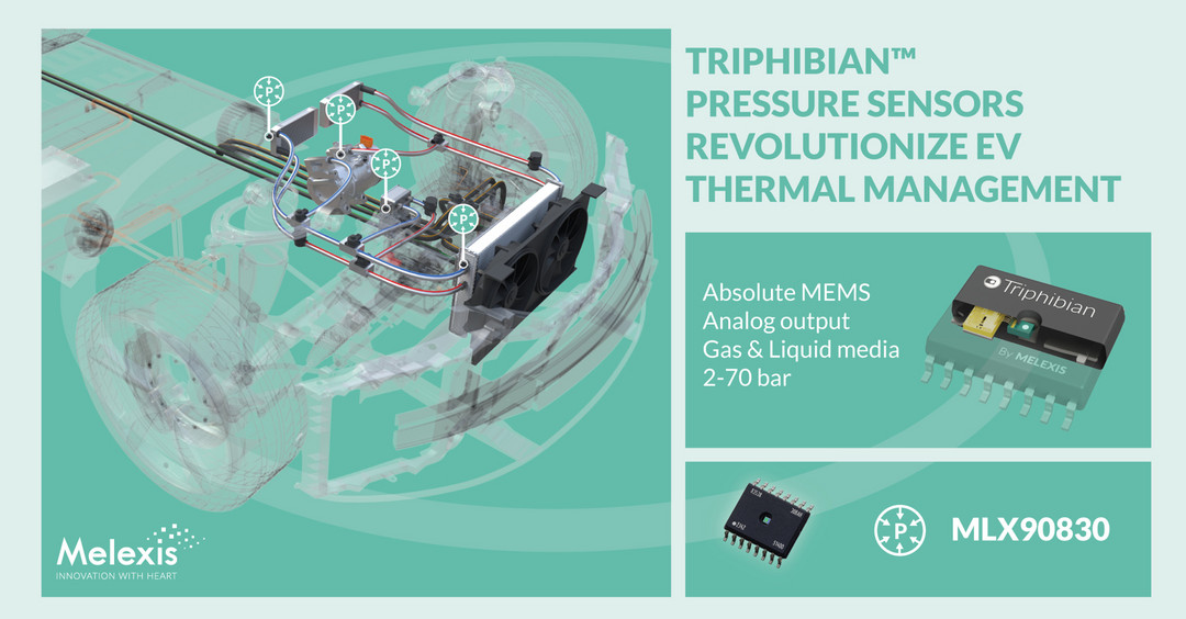 Melexis首創Triphibian?技術可實現MEMS壓力敏感元件革新
