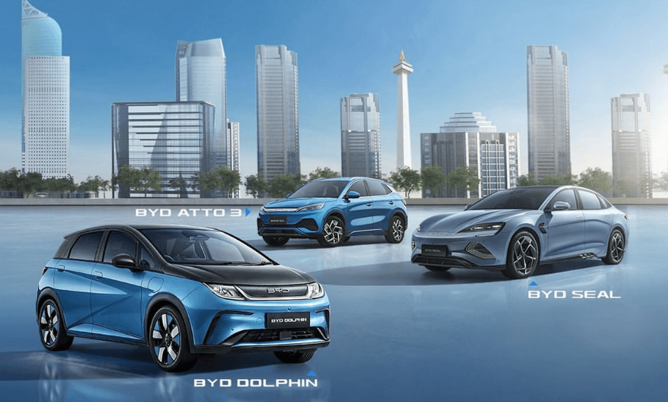 比亞迪在印尼推出三款電動(dòng)乘用車(chē)