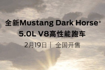 福特Mustang Dark Horse将2月19日上市