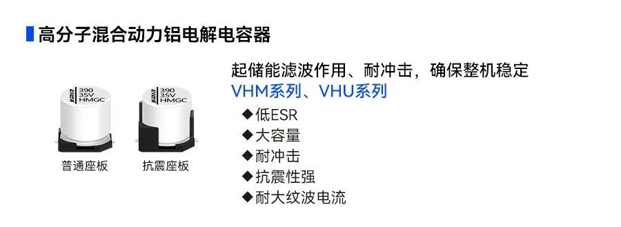 永銘電容器助力汽車電子動力域穩定運行！