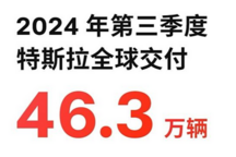 生產469796輛，交付462890輛 特斯拉發布第三季度產銷數據