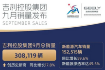 沃爾沃9月總銷量62458輛 吉利控股集團公布9月總銷量成績