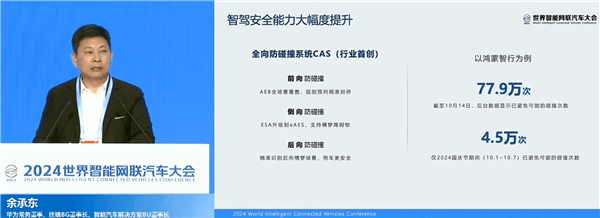 華為首創(chuàng)的全向防碰撞系統(tǒng)有多強(qiáng) 余承東：已為車主避免77.9萬次碰撞