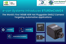 全球首款支持熱插拔的140dB HDR GMSL2攝像頭：e-con Systems推出STURDeCAM34