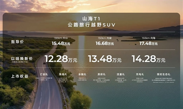 長城方盒子SUV再迎新對手！捷途山海T1上市：15.48萬起