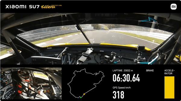  318km/h極速過(guò)彎！第一視角體驗(yàn)小米SU7 Ultra原型車(chē)紐北賽道刷圈