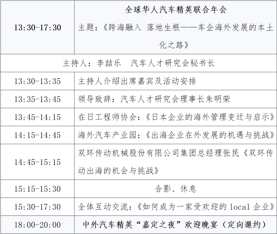 不容错过！2024全球华人汽车精英联合年会暨论坛亮点揭秘！