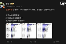 小米SU7销量破2万，新势力中大型纯电轿车销冠