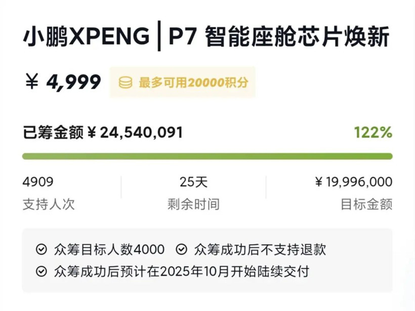 5000塊眾籌換芯成了！小鵬給三年前的老車主搞硬件升級(jí)