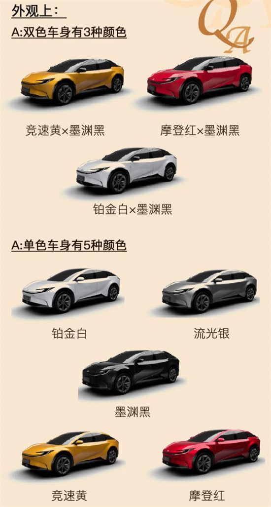 一汽豐田bZ3C更多信息公布 將于年初上市