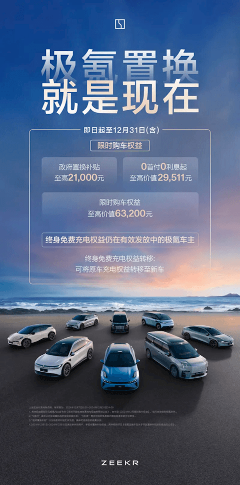 旧车转新车！极氪限时终身免费充电权益上线