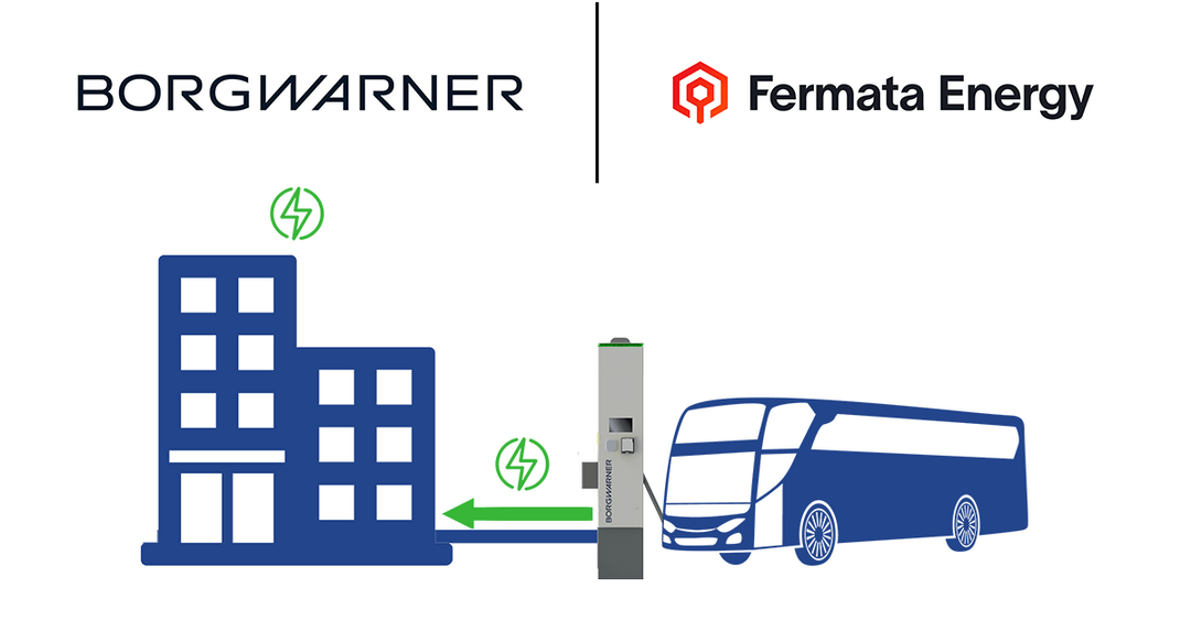 Fermata Energy宣布集成博格华纳双向充电器 增强电动汽车车队的V2X充电能力