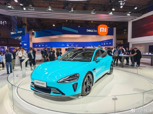 小米汽車歐洲首秀！小米SU7亮相MWC 2024