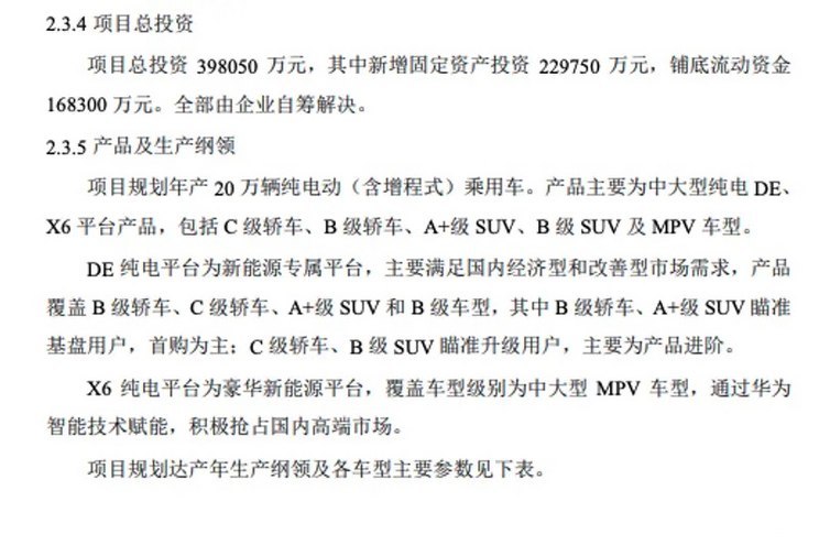 年产量超20万！江淮华为工厂项目公示