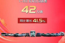 共42万辆 东风公司1-2月销量快报发布