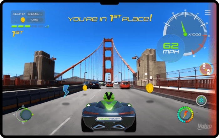 法雷奧與Unity合作推出Valeo Racer 提供擴(kuò)展現(xiàn)實(shí)車內(nèi)游戲體驗(yàn)