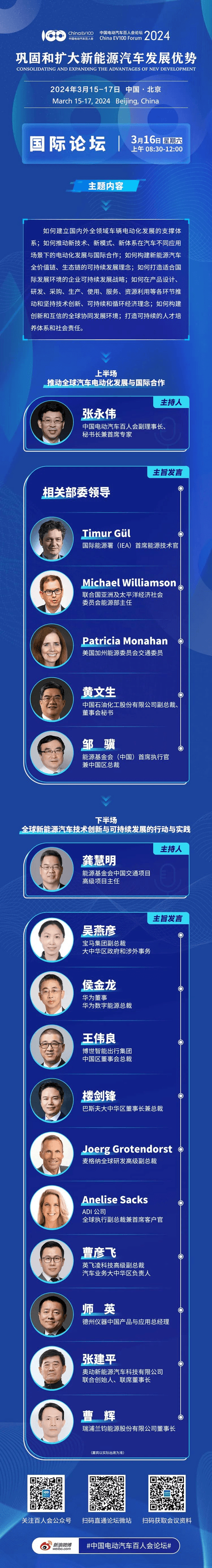 中国电动汽车百人会论坛(2024)国际论坛前瞻:汽车产业提速电动化与可持续发展