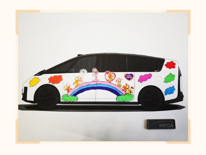 来自小朋友的手绘理想MEGA 图源：理想汽车