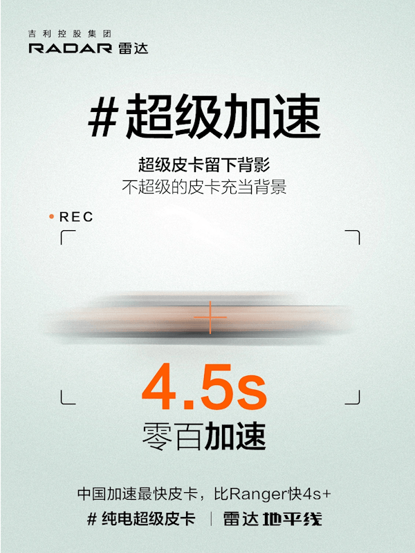 一公里8分錢 3年省出一臺(tái)長(zhǎng)城炮！吉利雷達(dá)皮卡廣告引熱議