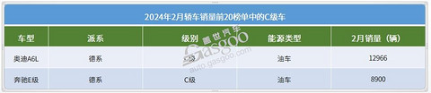 2月轿车市场TOP20:特斯拉Model3夺冠, 10款自主车型上榜