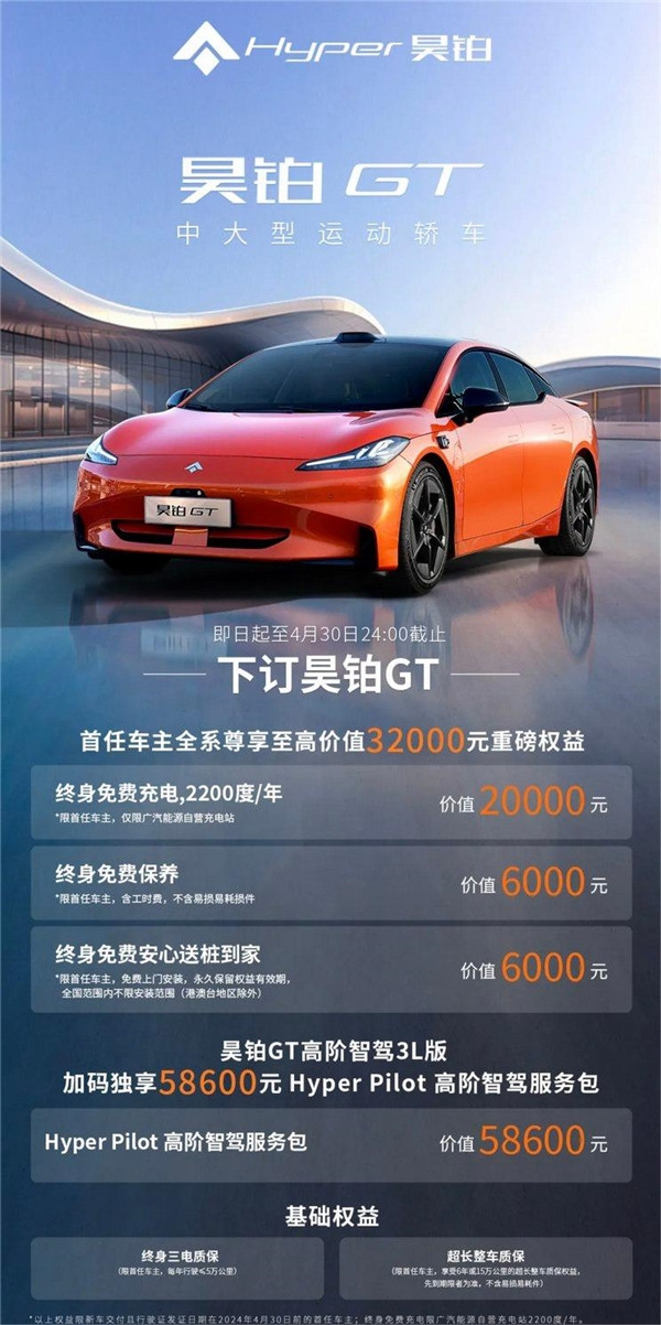 至高5.9萬！廣汽昊鉑HT/昊鉑GT發(fā)布下訂權(quán)益