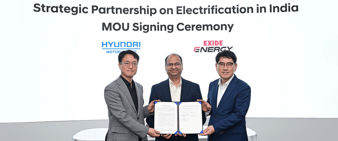 現(xiàn)代起亞與印度電池制造商Exide Energy達(dá)成供應(yīng)合作