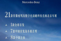 8款首发8款上市 梅赛德斯-奔驰车展阵容
