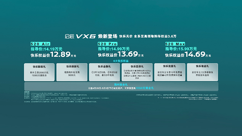 启辰VX6全系焕新登场，百变床车“有容乃大”