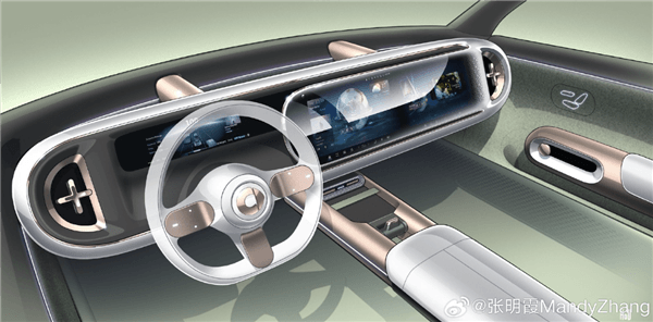 雙聯(lián)大屏上車！smart精靈#5內(nèi)飾預告圖曝光：科幻風打造