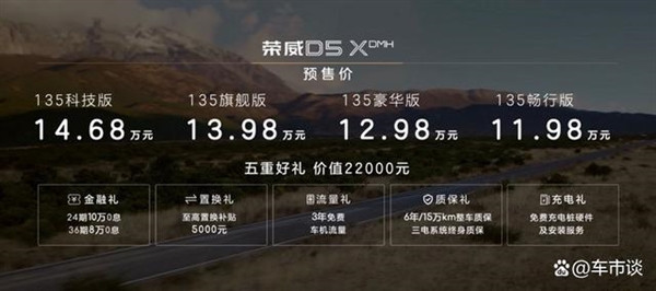 能跑1621公里！榮威D5X DMH成北京車展12萬(wàn)級(jí)最強(qiáng)混動(dòng)SUV