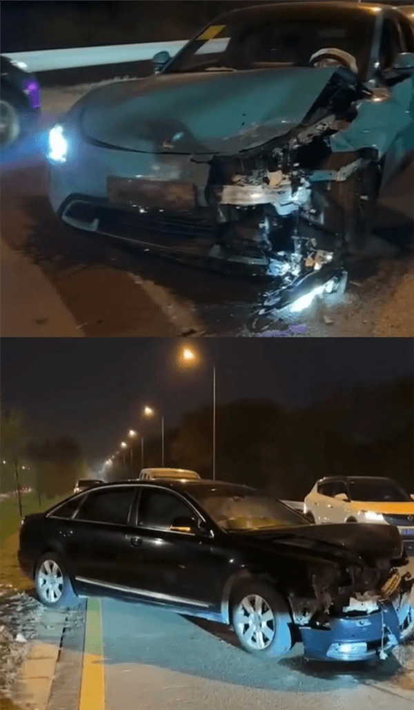 小米SU7 25%偏置碰撞車禍實(shí)戰(zhàn) 奧迪A6L被完敗