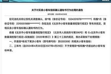 北京3人小客车指标作废 3年内不予受理
