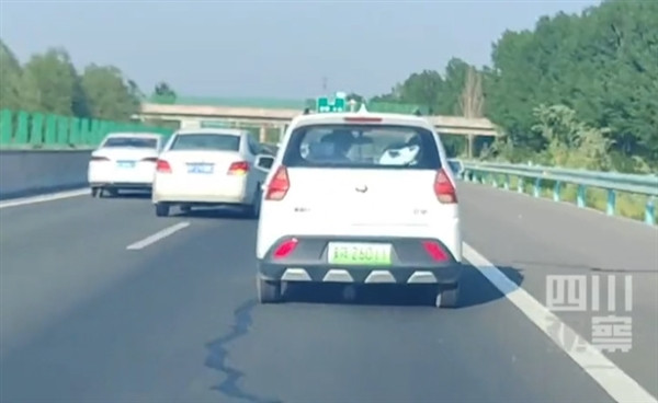 高速公路驚現老頭樂：車速僅60碼 極其危險