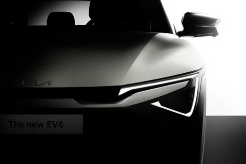 将于5月内发布 新款起亚EV6预告图曝光