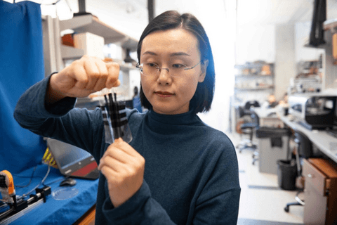 德克萨斯大学奥斯汀分校开发可伸缩电子皮肤 为机器人提供人类水平的触摸灵敏度