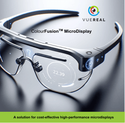VueReal推出創(chuàng)新AR顯示器ColourFusion? microDisplay