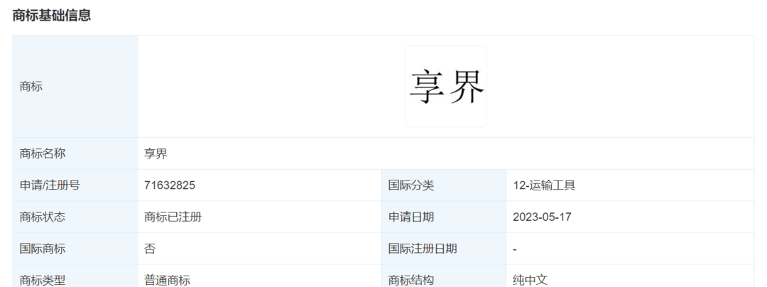 華為轉(zhuǎn)讓享界商標給北汽新能源