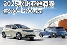 售9.98万起 2025款比亚迪海豚正式上市