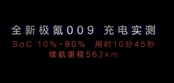 全新極氪009官宣：搭載全球充電速度最快的量產電池 實測10-80%不到11分鐘