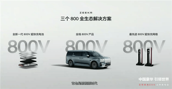 全球充電速度最快！全新極氪009配5C麒麟電池：11分鐘滿血出發(fā)