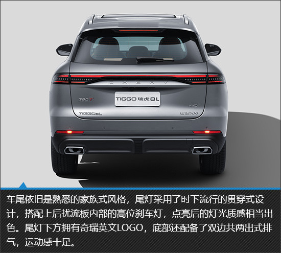 家族新成員 奇瑞瑞虎8L新車圖解