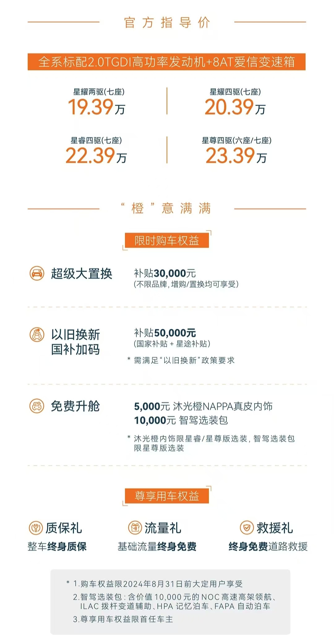 19.39万起，2025款星途揽月正式上市