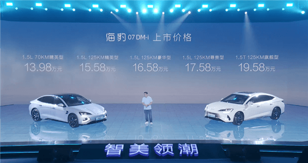 比亞迪海豹07 DM-i把中大型轎車打到了14萬！網(wǎng)友：不給合資車留活路了